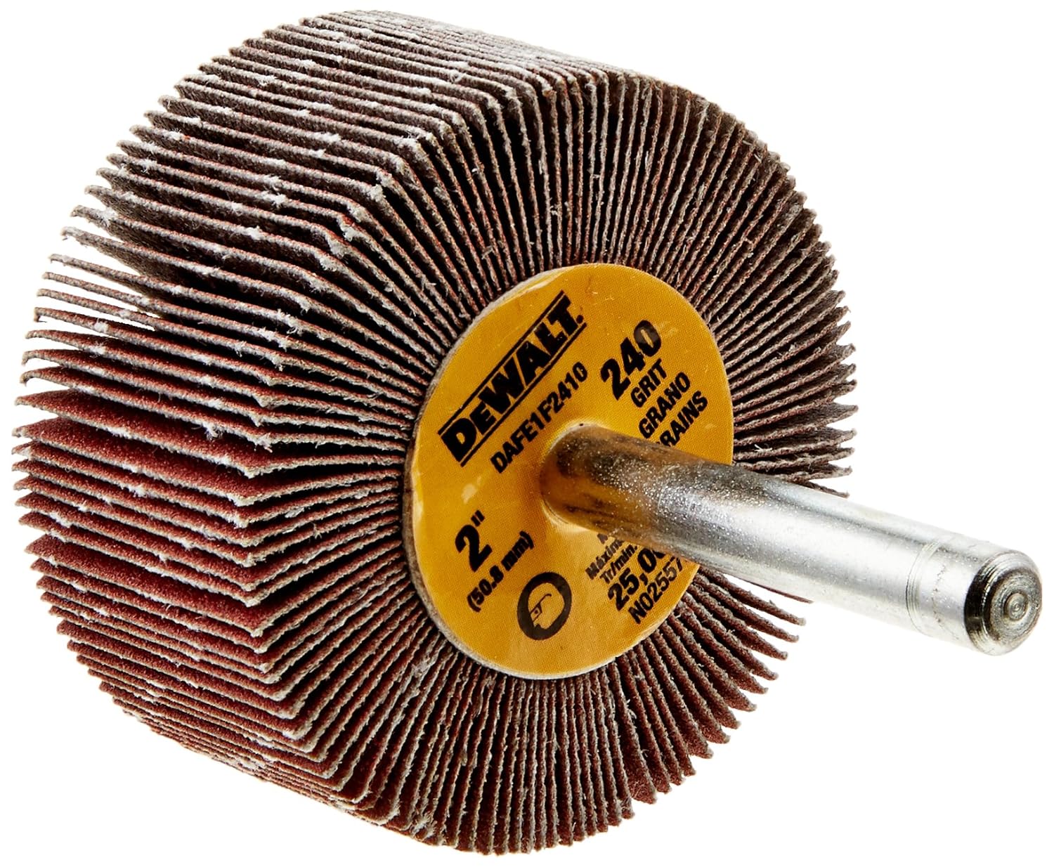 DEWALT DAFE1F2410 2-Inch by 1-Inch by 1/4-Inch HP 240g Flap Wheel