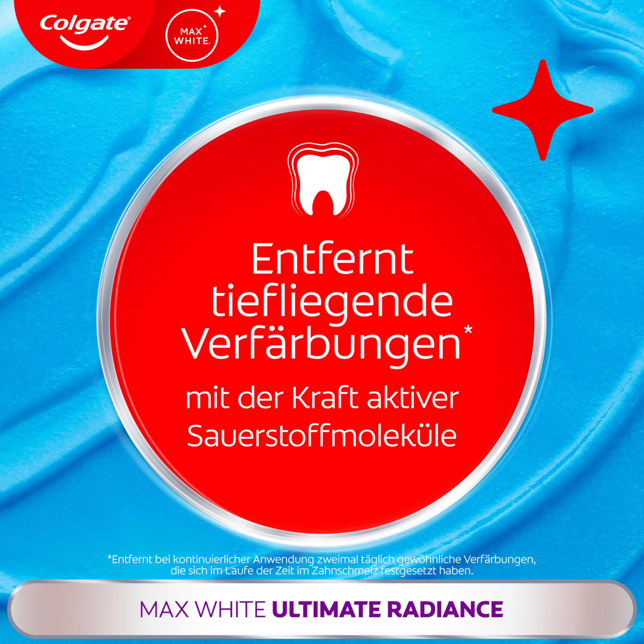Colgate Max White Ultimate Radiance Whitening Zahnpasta 75ml 6