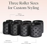 Kitsch Ceramic Thermal Hair Rollers Set 8pcs - 2in & 1.5in Black view 5