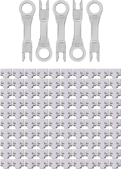 Amazon Com Ntw Nl Pbk100 Wh Locking Rj45 Port Dust Blocker With Color Coded Keys Home Audio Theater