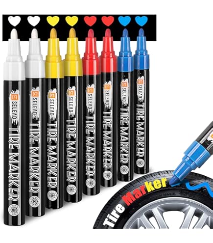 Ubuy Motorcycle Tire Marker Car Markers ColorLugs RubberWriter