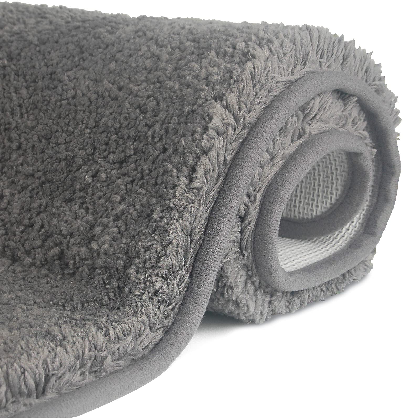 FCSDETAIL Non-slip Shaggy Bath Rugs Carpets 50X80 cm, Machine Washable Floor Mat with Water Absorbent Soft Microfibers for Tub, Shower and Bath Room — image 1