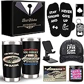 Valentines Day Gifts for Mens Him Who Have Everything, Unique Birthday Gift Baskets for Men Dad Husband Brother Boyfriend, Funny Grandpa Uncle Father Presents Man Black Thank you Gifts Ideas