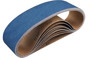 Shineboc 10-Piece 4 x 36 Inch 400 Grit Zirconia Sanding Belts, Heavy Duty Long-lasting Sanding Bands for Belt Sander, Rust Paint Removal, Wood Metal Grinding and Finishing
