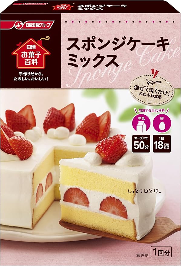 Amazon 日清お菓子百科 スポンジケーキミックス 0g 6個 お菓子百科 ホットケーキ ケーキミックス 通販
