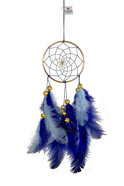 Rooh Dream Catcher Blue & Brass Wall Decor & Hanging