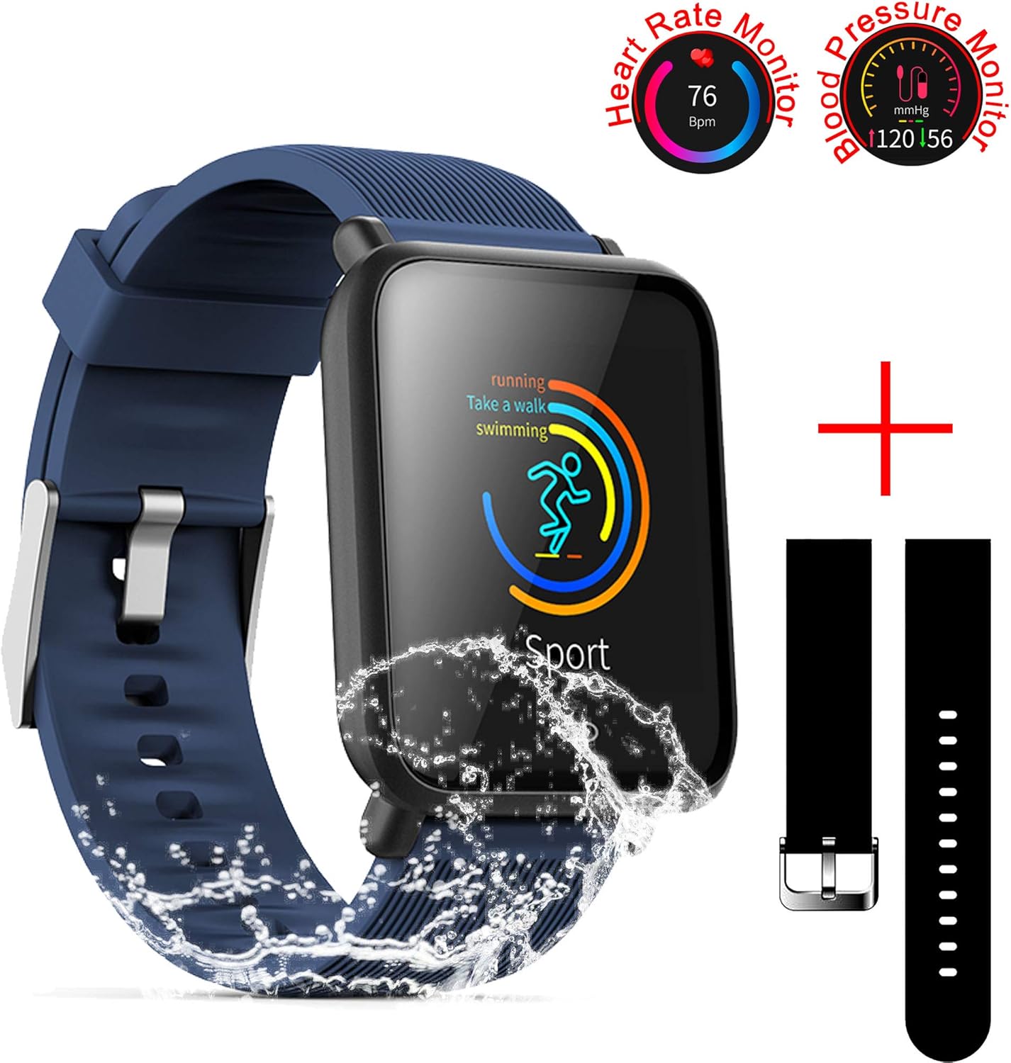 q9 bluetooth smartwatch with heart rate monitor