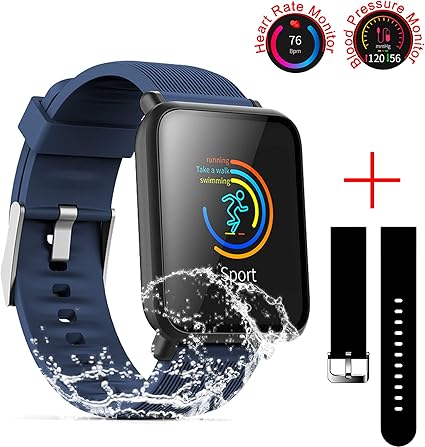 waterproof sport smart watch blood pressure heart rate monitor for ios android