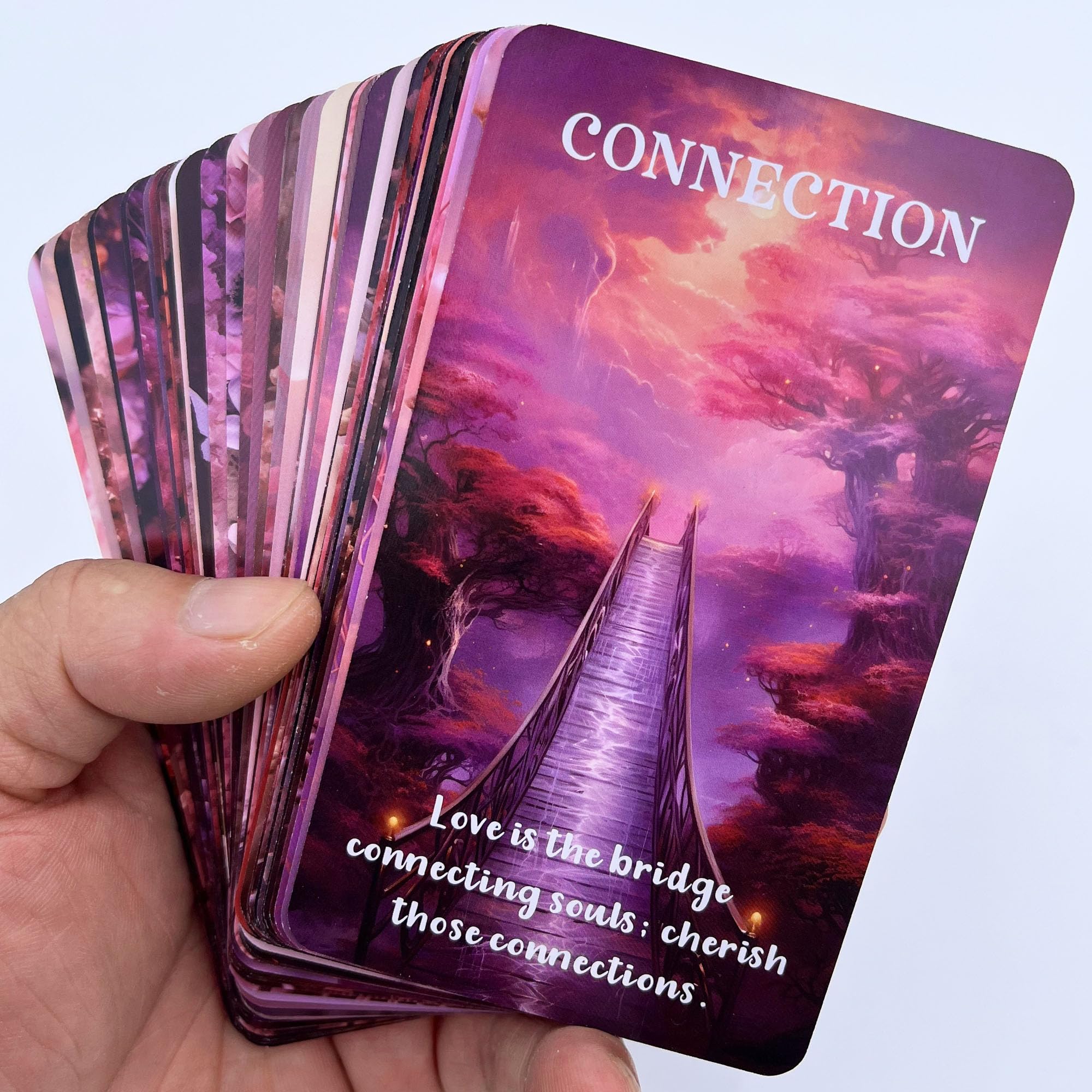 EMPATHSOUL Love Oracle Cards, Life Relationship Oracle Deck, Soulmates and Twin Flames Oracle Cards for Beginners, A Portal to A World Where Love's Mysteries Unfold