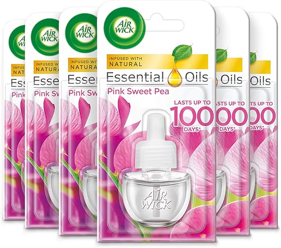 Airwick Electrical Plug in Air Freshener Refill, Pink Sweet Pea, 17 ml
