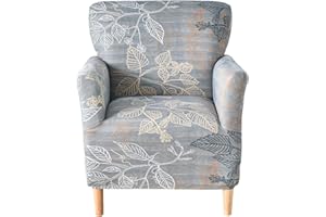 CRFATOP Stretch Mid Century Modern Armchair Slipcover 1-Piece Accent Chair Covers with Arms Soft Chair Slipcovers for Living Room Armchair Furniture Protector Office Reception Reading Sofa,A17
