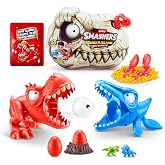 Smashers Dino Island Mini T-Rex Battles Playset (Red Dino) by ZURU Boys Dinosaur Battling Toys Shoots Fires Collectible Surprise Unboxing Skull