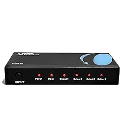 OREI HDMI Splitter 1 in 4 Out – 4K@30Hz HDMI 2.0