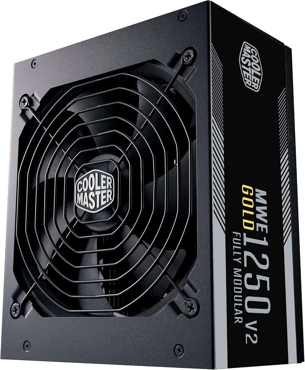 Cooler Master MWE Gold 1250 V2 ATX 3.0 Fully Modular PSU UK Plug