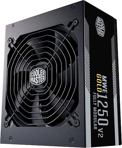Cooler Master MWE Gold 1250 V2 ATX 3.0 Fully Modular PSU UK Plug