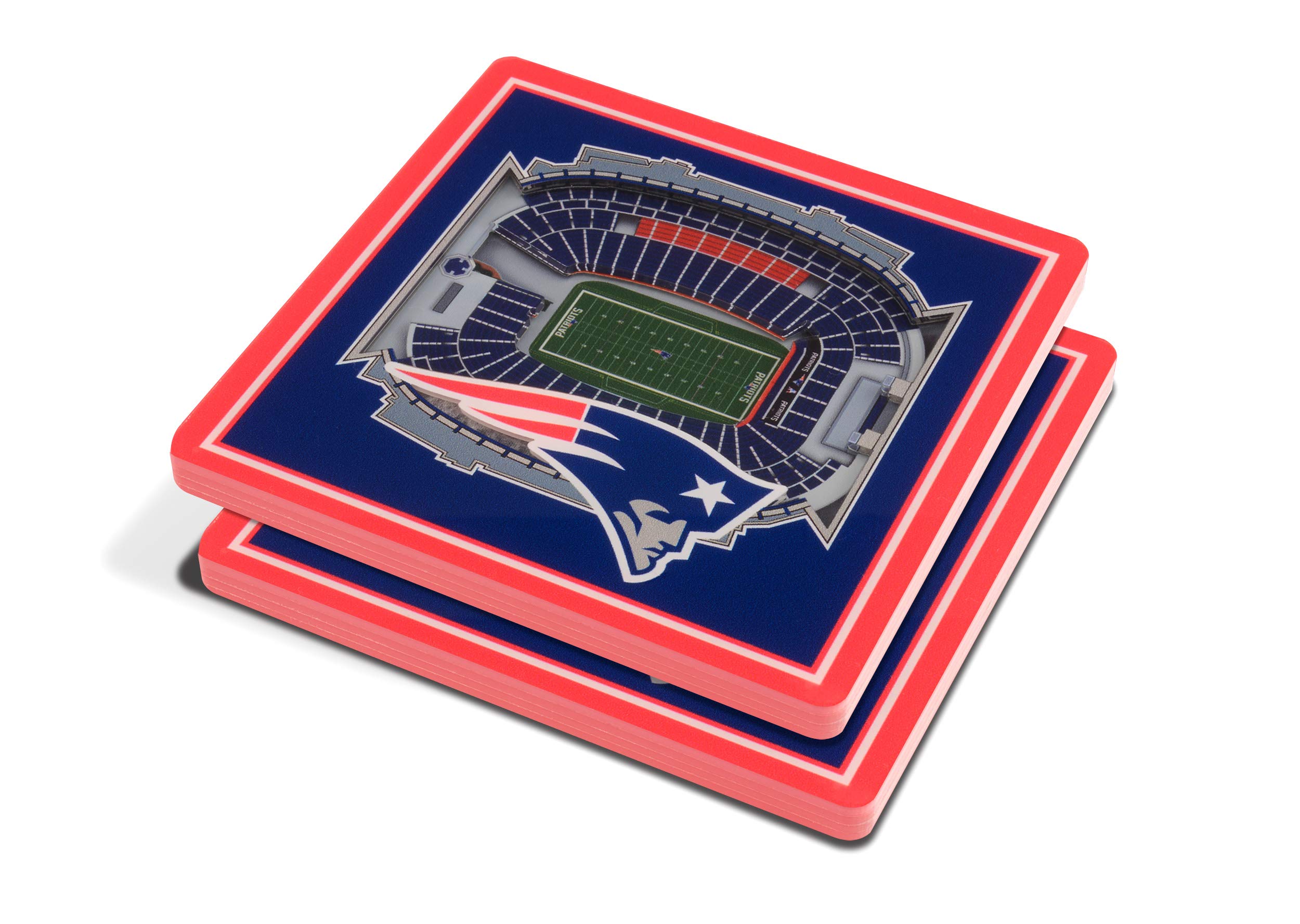 You The Fan New England Patriots 3D Stadium Coasters Standard