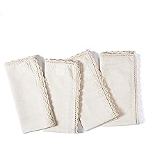 Ramanta Home 12-Pack Linen-Cotton Dinner Napkins - 20x20 Inch Oversized, Hemstitched, Machine Washable - View #7