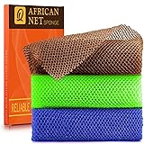 UJFQBH 3 Pieces African Bath Sponge African Net