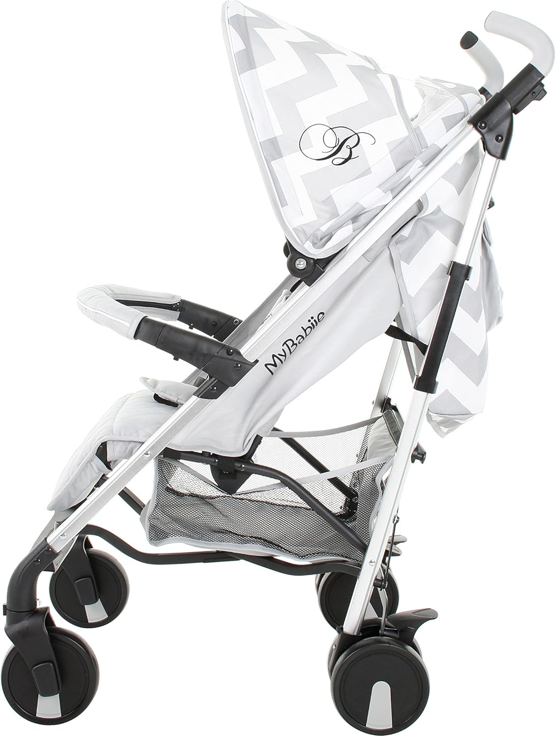 billie faiers mb51 grey chevron stroller