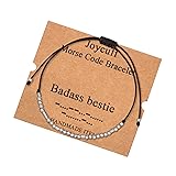 JoycuFF Morse Code Bracelets for Women Gifts for
