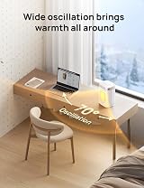 Dreo 1500W Space Heater Oscillating Portable with Remote Thermostat 3-Mode view 5