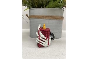 POCKETBAC Bath Body Works Hand Sanitizer Holder Noise Making LED Candle w/Hand, Pink