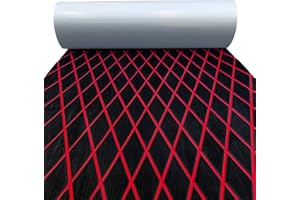 KXKZREN EVA Foam Boat Flooring Decking Sheet 6mm Thick Diamond Anti-Slip Marine Flooring Mat Self Adhesive Deck Pad for Bass Boat Yacht Motorboat RV Cooler Tops, 74.8"x27.6" / 93.8"x43.9"