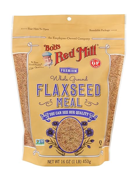 BOB’S RED MILL FLAXSEED MEAL, 16OZ (PACK OF 4) – NON GMO, VEGAN, PALEO FRIENDLY, KETO FRIENDLY, KOSHER