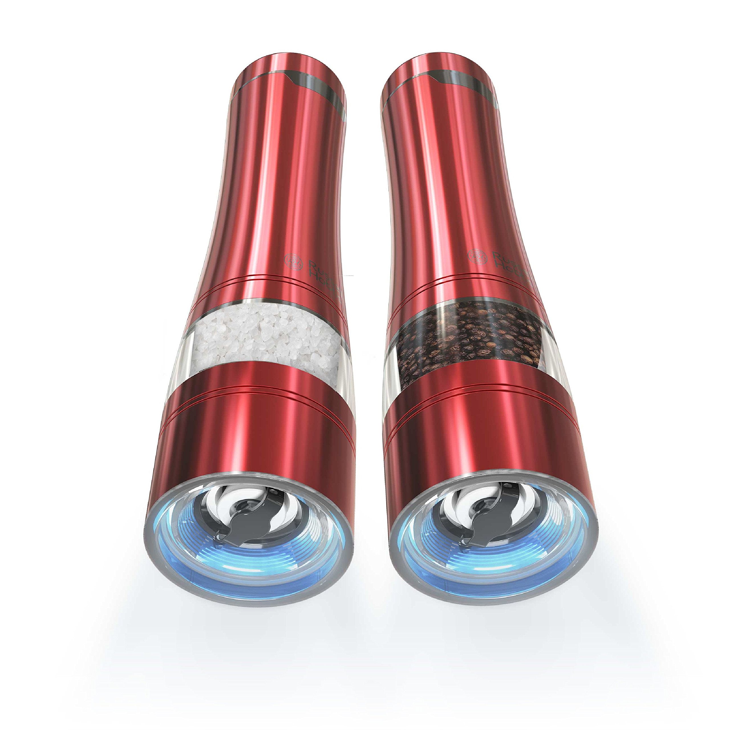 Russell Hobbs Electric Salt and Pepper Mill Set with Adjustable