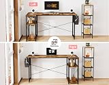 HOMIDEC L Shaped Desk 100cm Corner Computer Desk Reversible Shelf view 4