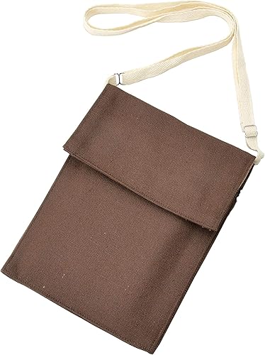 Amazon Co Jp Kuai パスポートケース サコッシュ ポシェット 首下げ 帆布 カラフル おしゃれ かわいい 海外旅行 軽量 大容量 貴重品ケースブラウン シューズ バッグ