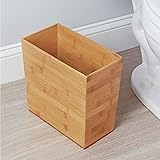 Rustic wood trash can