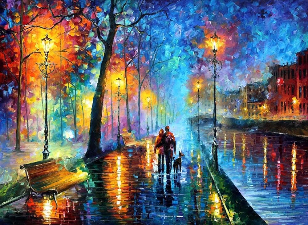 Canvas Wall Art Large Romantic Oil Painting On Canvas By