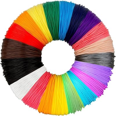 ANCHARA 3D Pen Filament PLA 20 Colors 10m Each 1.75mm PACKGOUT MYNT3D
