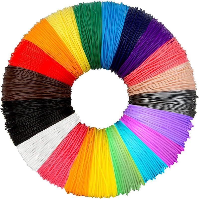 ANCHARA 3D Pen Filament PLA 20 Colors 10m Each 1.75mm PACKGOUT MYNT3D