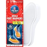 THE HEAT COMPANY Insole Foot Warmers - 6, 12 or 32 Pairs &ndash; S, M, L, XL &ndash; 9h of Warmth - Air Activated Feet Warmers - Purely Natural - Toe Warmers for Feet - Insole Foot Warmers for Women &amp; Men