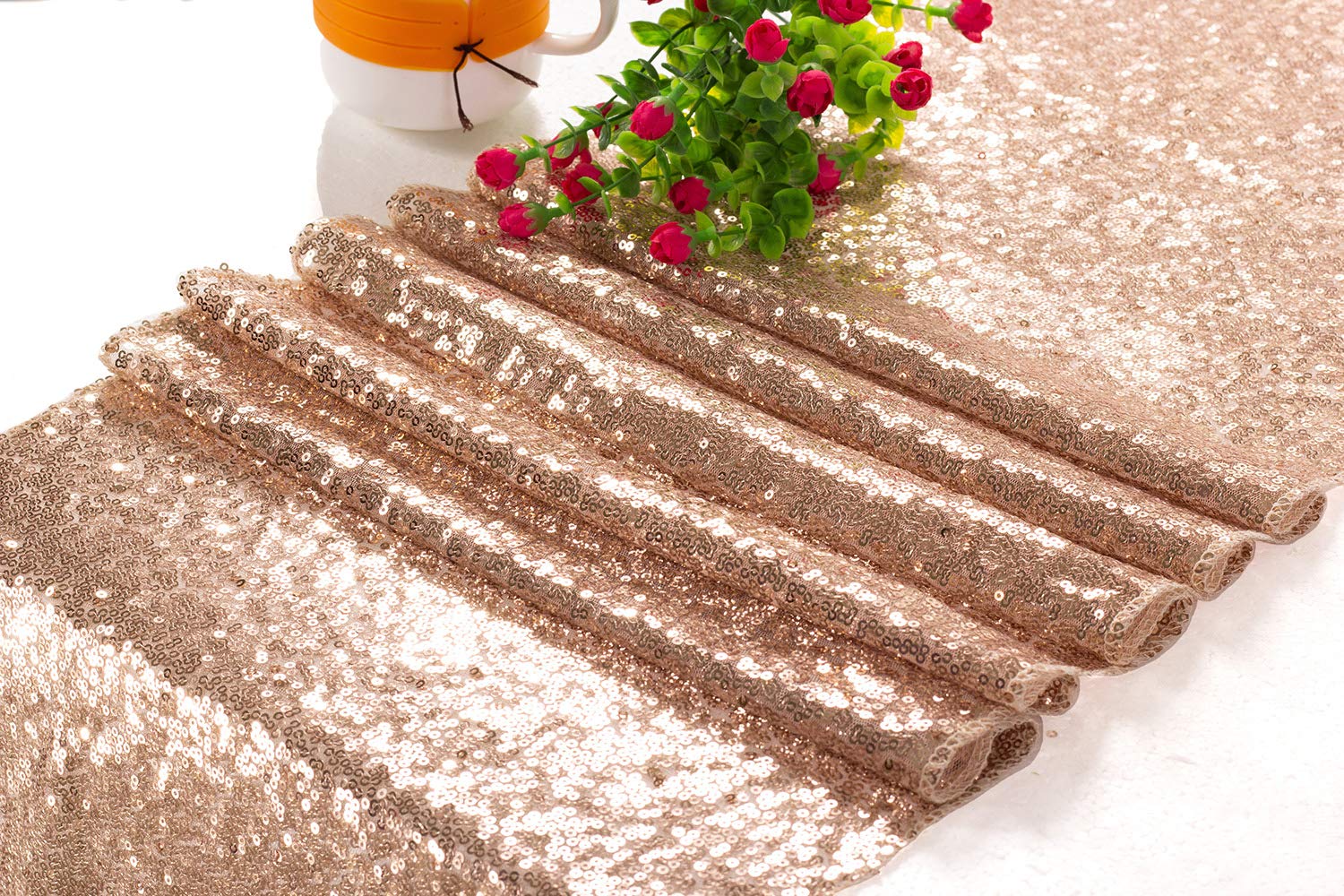 Best partydelight rose gold table runner