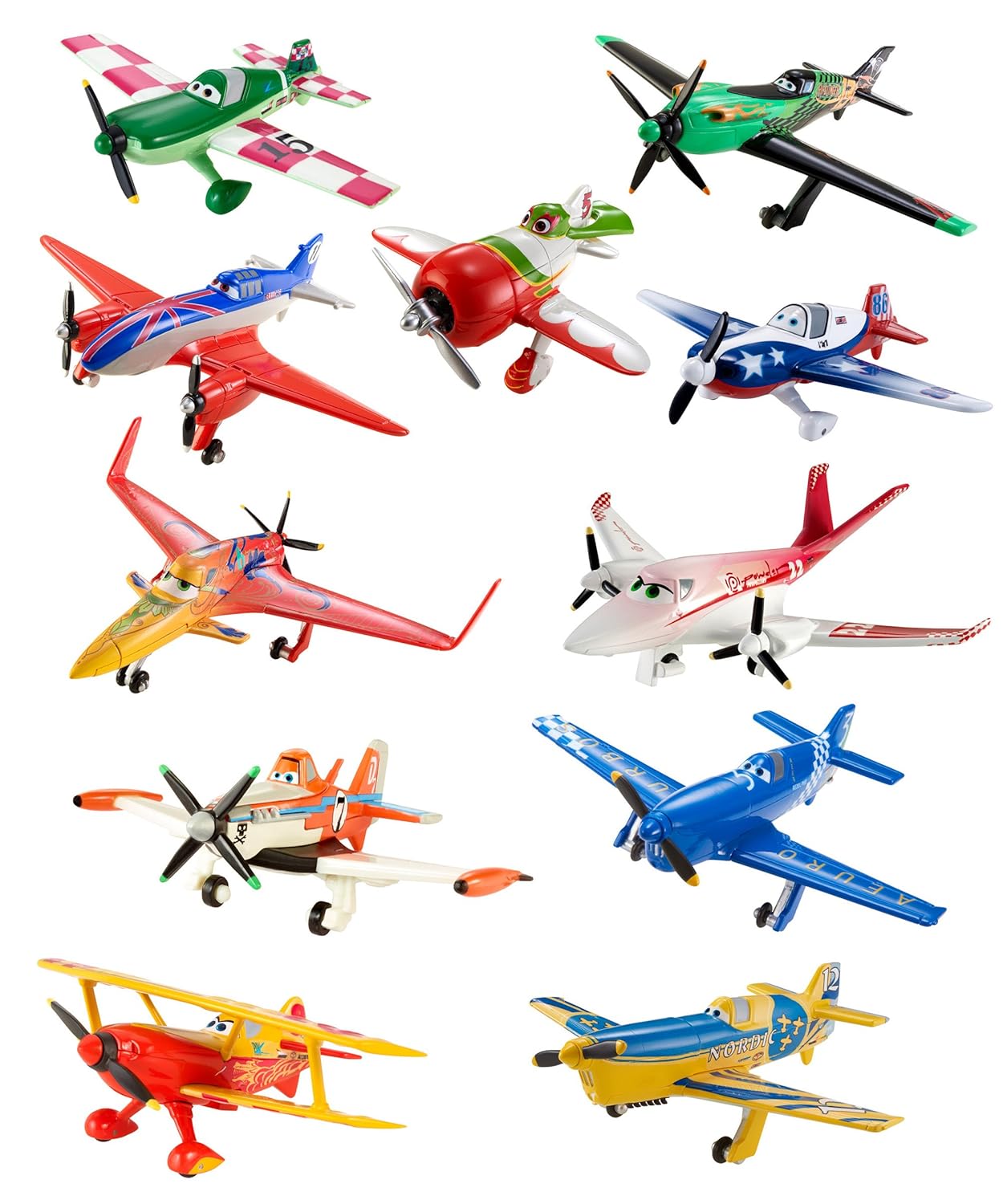 Disney Planes Diecast Plane Collection 11Pack Amazon.co.uk Toys & Games