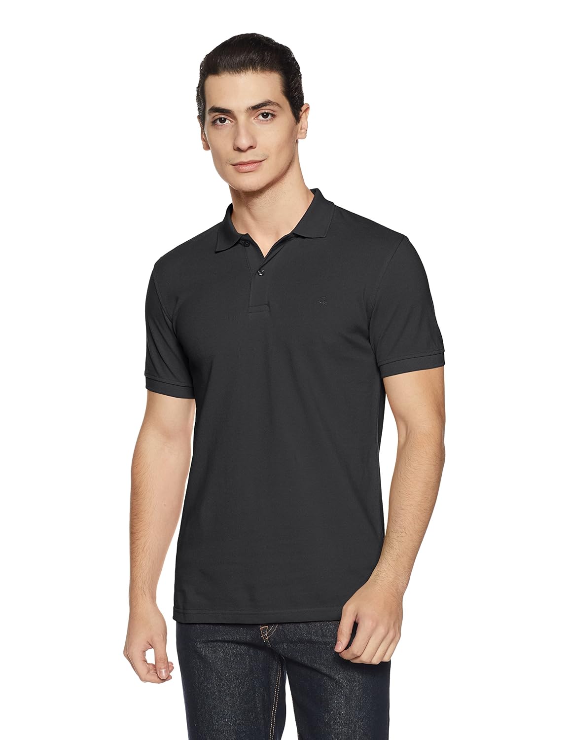 united colors of benetton men's solid regular fit cotton polo
