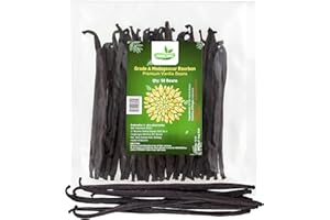 50 Natural Madagascar Grade A Vanilla Beans Premium Bourbon Planifolia Pods for Baking and Extract Making - 5.5" - by VANILAND