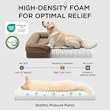 Bedsure Large Dog Bed Sofa Orthopedic with Washable Flannel Cover 89x63x16cm view 3