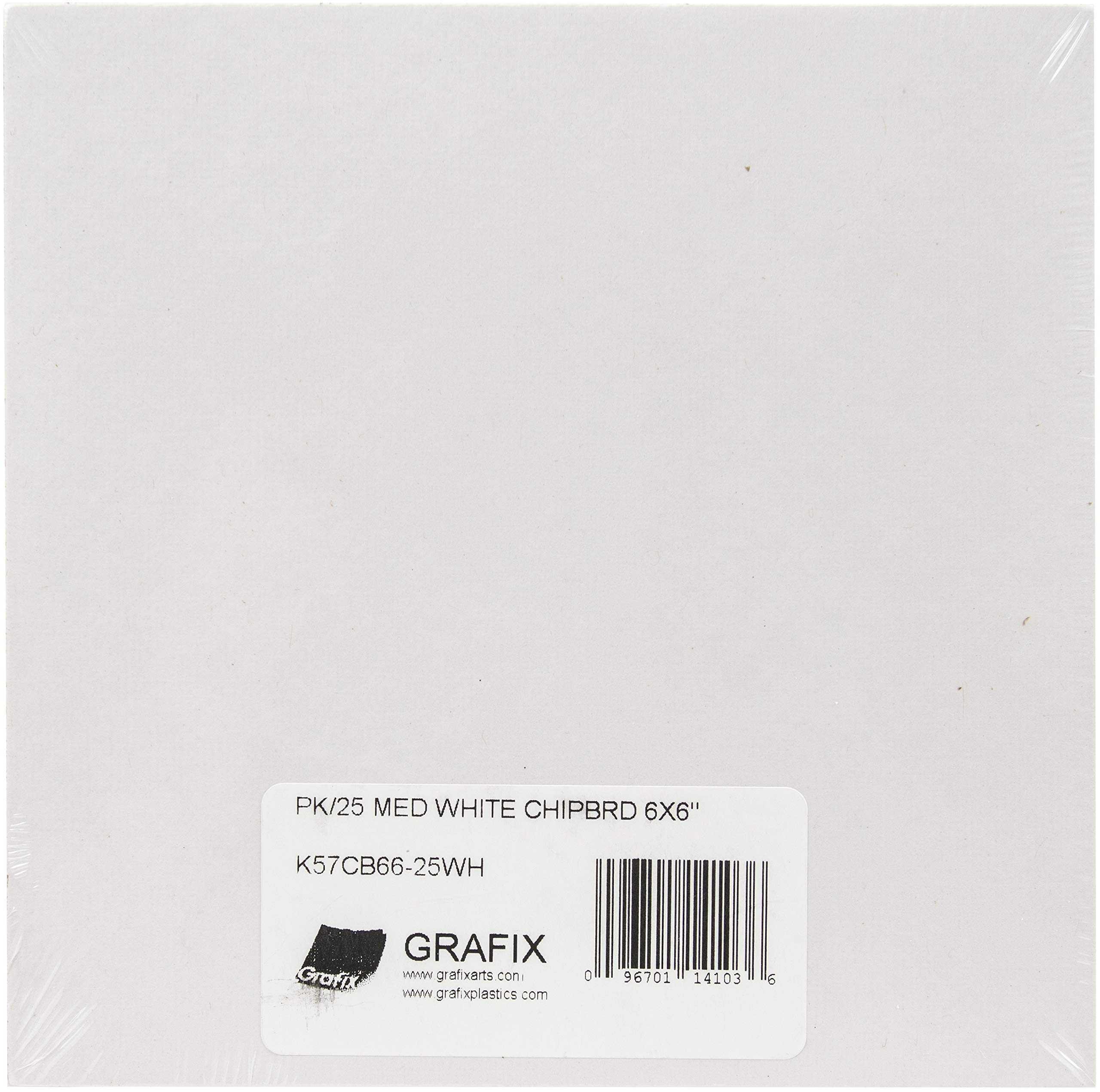 GRAFIX White Medium Weight Chipboard Sheets 6