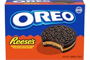 OREO REESE'S Peanut Buttery Creme Chocolate Sandwich Cookies, Limited Edition, 10.81 oz