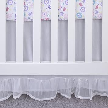 ivory crib skirt