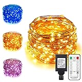 ErChen Dual-Color LED String Lights, 66 FT 200 LEDs