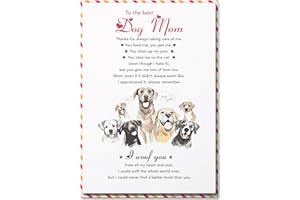 BlinkBlink Mother's Day Cards from Dogs, Mothers Day Card Dog Mom, Mothers Day Card from Pets, Mothers Day Card for Mom from Dog