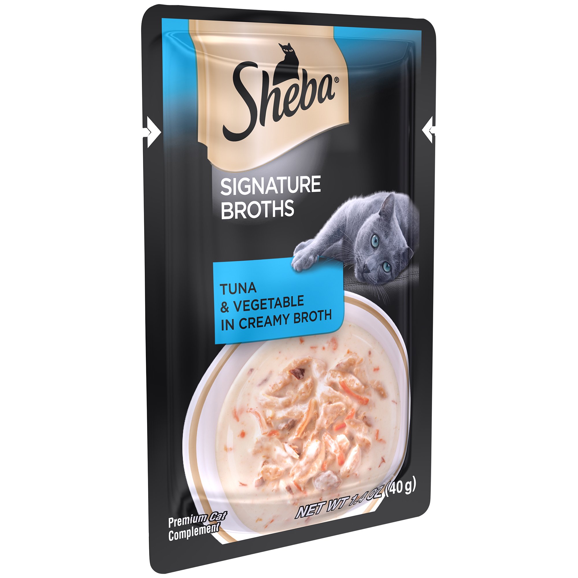 SHEBA Signature Broths Tuna and Vegetable in Creamy Broth Wet Cat Food