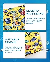 SURF CUZ Boys Swim Trunks Toddler Swim Shorts UPF