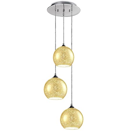 Serenelife Sllmp34 Pendant Light Triple Hanging Lamp Ceiling