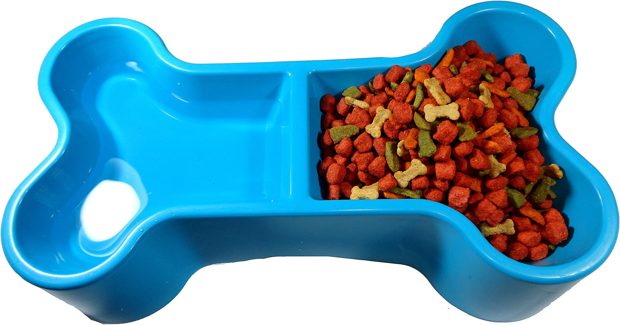 Big1one Plastic Dog Food Bowl, Small Dog Bowl Pink, Easy to use, Durable Strong, for Food with Water. 1 Piece